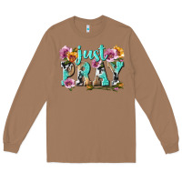 Toasted Coconut just pray Long Sleeve Tee - texasbilliewilder