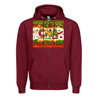 Burgundy CMA Certified Medical Assistant Zipper Hoodie - Zillion Design Studio