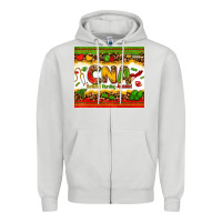 Dove Grey CMA Certified Medical Assistant Zipper Hoodie - Zillion Design Studio