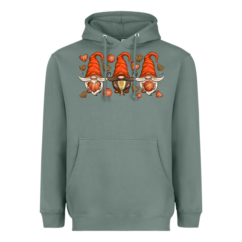 Basketball Gnome Heavyweight Hoodie by HRA Design Shop | Teevron