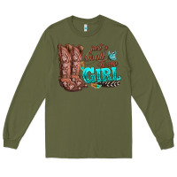 Army Green justas malltown girlie Long Sleeve Tee - texasbilliewilder