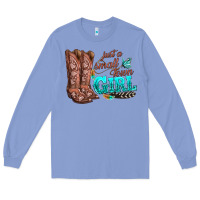 Colony Blue justas malltown girlie Long Sleeve Tee - texasbilliewilder