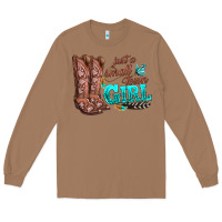 Toasted Coconut justas malltown girlie Long Sleeve Tee - texasbilliewilder