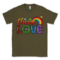 Army Green choose love Classic Tee - texasbilliewilder