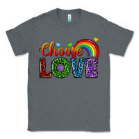 Charcoal Heather choose love Classic Tee - texasbilliewilder