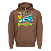 Chestnut whatever float your boat Zipper Hoodie - texasbilliewilder