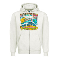 Oatmeal Heather whatever float your boat Zipper Hoodie - texasbilliewilder