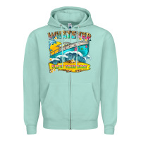 Seafoam whatever float your boat Zipper Hoodie - texasbilliewilder