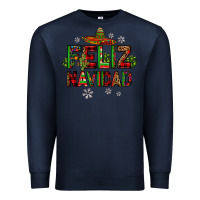 Navy feliz navidad Premium Sweatshirt - JahusDesignShop