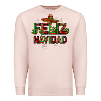 Pale Pink feliz navidad Premium Sweatshirt - JahusDesignShop