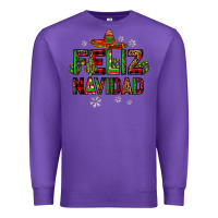 Purple feliz navidad Premium Sweatshirt - JahusDesignShop