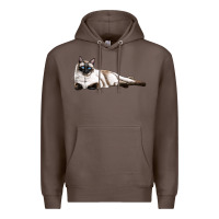 Coffee siamese Premium Hoodie - LillyAllenDesigns