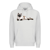 Dove Grey siamese Premium Hoodie - LillyAllenDesigns