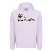 Lilac siamese Premium Hoodie - LillyAllenDesigns