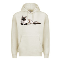 Oatmeal Heather siamese Premium Hoodie - LillyAllenDesigns