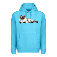 Ocean Blue siamese Premium Hoodie - LillyAllenDesigns