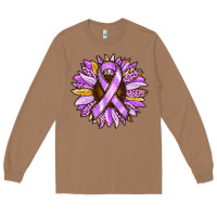 Toasted Coconut Cancer Awareness Sunflower Long Sleeve Tee - RanaPortraitStore
