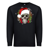Black skull Christmas cactus Premium Sweatshirt - JahusDesignShop