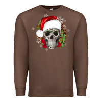 Chestnut skull Christmas cactus Premium Sweatshirt - JahusDesignShop