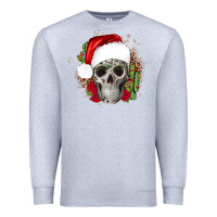 Heather Grey skull Christmas cactus Premium Sweatshirt - JahusDesignShop