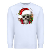 White skull Christmas cactus Premium Sweatshirt - JahusDesignShop