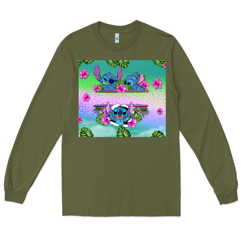 Custom Name Stitch Long Sleeve Tee by AdoDesignShop | Teevron