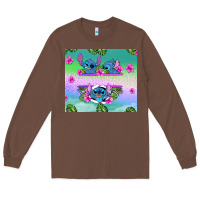 Chestnut custom name stitch Long Sleeve Tee - AdoDesignShop