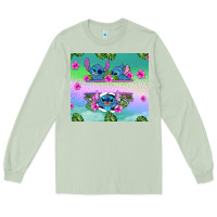 Matcha custom name stitch Long Sleeve Tee - AdoDesignShop