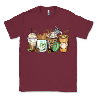 Burgundy latte coffee cups Classic Tee - Zillion Design Studio