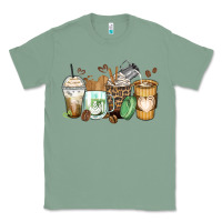 Sage latte coffee cups Classic Tee - Zillion Design Studio