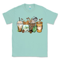 Seafoam latte coffee cups Classic Tee - Zillion Design Studio