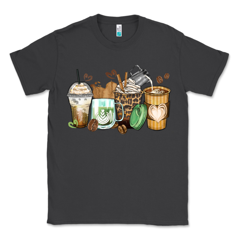 Latte Coffee Cups Classic Tee by Zillion Design Studio | Teevron