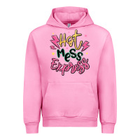 Fuchsia Pink hot mess express Urban Hoodie - MaliasSmallBusiness