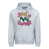 Heather Grey hot mess express Urban Hoodie - MaliasSmallBusiness