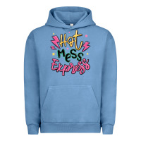 Pigment Pebble Blue hot mess express Urban Hoodie - MaliasSmallBusiness