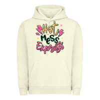 Pigment Pistachio hot mess express Urban Hoodie - MaliasSmallBusiness