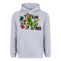 Heather Grey taco saurus rex Heavyweight Hoodie - CowhideDigitalArt