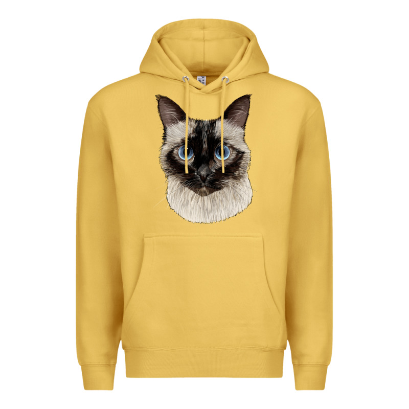 Siamese Face Premium Hoodie by LillyAllenDesigns | Teevron