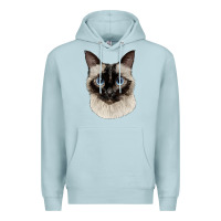Blue Mist siamese face Premium Hoodie - LillyAllenDesigns
