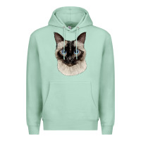 Seafoam siamese face Premium Hoodie - LillyAllenDesigns