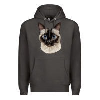 Smoke siamese face Premium Hoodie - LillyAllenDesigns