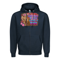 Navy sorry ladies my heart belongs to mommy highland cow and calf Zipper Hoodie - RanaPortraitStore
