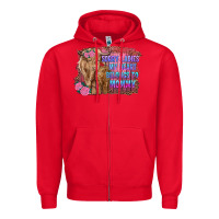 Red sorry ladies my heart belongs to mommy highland cow and calf Zipper Hoodie - RanaPortraitStore