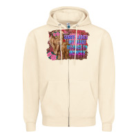 Sandshell sorry ladies my heart belongs to mommy highland cow and calf Zipper Hoodie - RanaPortraitStore