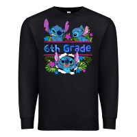 Black preview flower stitch 6 th grade Premium Sweatshirt - AdoDesignShop