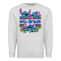 Dove Grey preview flower stitch 6 th grade Premium Sweatshirt - AdoDesignShop
