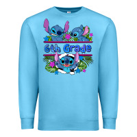 Ocean Blue preview flower stitch 6 th grade Premium Sweatshirt - AdoDesignShop