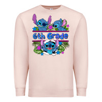 Pale Pink preview flower stitch 6 th grade Premium Sweatshirt - AdoDesignShop