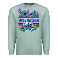 Seafoam preview flower stitch 6 th grade Premium Sweatshirt - AdoDesignShop