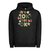 Pigment Black it's ok to not be ok Urban Hoodie - MaliasSmallBusiness